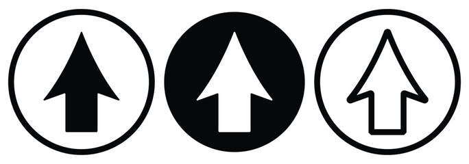 up arrow icon set. up arrows set. rising arrow set.