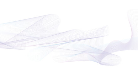 Abstract smooth wave on a white background. Dynamic sound wave flowing wave lines
