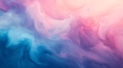 Fototapeta premium Soft Abstract Clouds in Gentle Pastel Shades of Pink and Blue