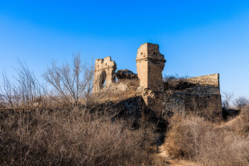 Jinshanling Great Wall, a section of the Great Wall of China built from 1570 CE during the Ming...