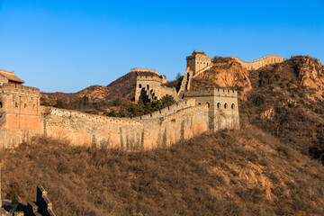 Jinshanling Great Wall, a section of the Great Wall of China built from 1570 CE during the Ming...