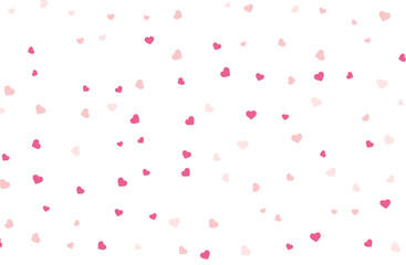 カラフルなハートの背景素材