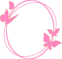 Butterfly Circle Frame