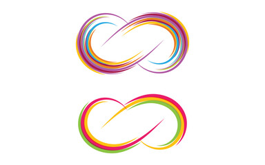 Infinity Concept Design Vector icon illustration Logo template