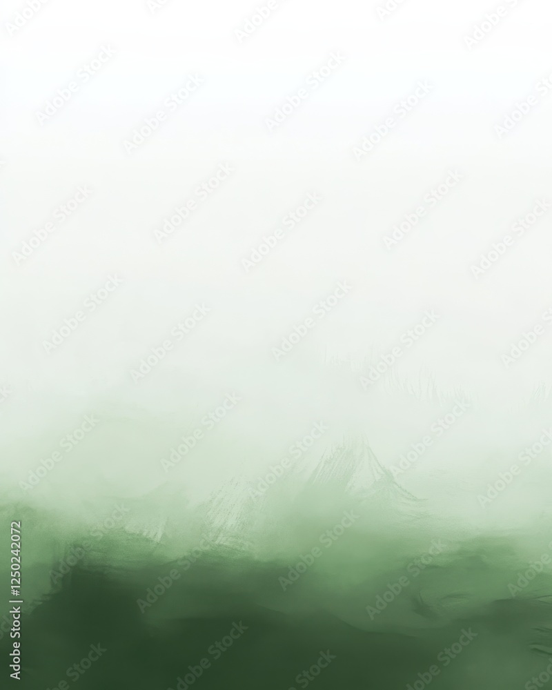 Poster abstract green gradient background with textured brush strokes and blending