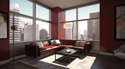 Fototapeta premium A grand traditional mansion with a symmetrical facade, a circular driveway