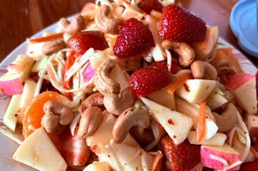 Fruit Somtam thai food style.