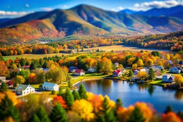 Naklejka premium New Hampshire State Motto Tilt-Shift Photography: Live Free or Die
