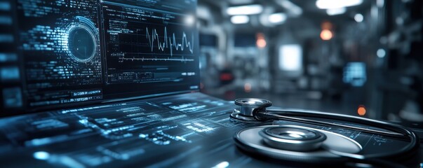 Explore the future of healthcare with AI scanning stethoscope data securely in cloud platforms Witness secure medical innovation through advanced diagnostics Cutting-edge technology transforms