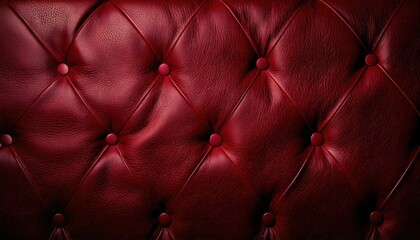 Fototapeta premium Luxurious Deep Red Leather Background: A Smooth and Textured Surface Perfect for Digital Designs and Stylish Presentations with a Touch of Opulence and Sophistication and Elegance.
