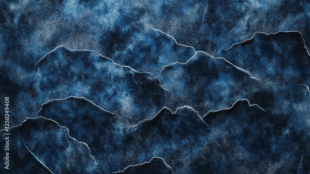 Aufkleber dark blue abstract background with cracked texture and complex pattern