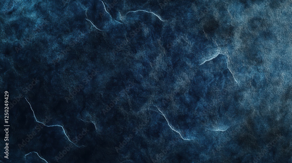 Poster dark blue abstract texture with subtle lighting and whimsical patterns
