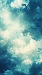 Majestic Sky with Soft Clouds and Dreamy Atmosphere at Dusk
