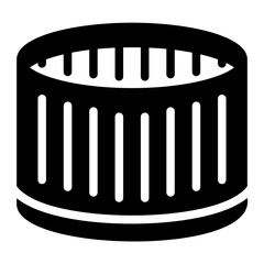 oil filter Solid icon