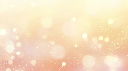 Ethereal Golden Bokeh Background with Sparkles for Festive and Elegant Designs