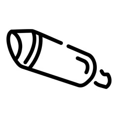 exhaust pipe Line Icon