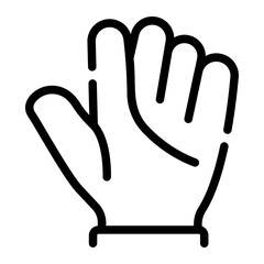 gloves Line Icon