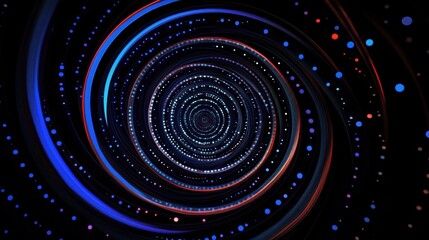 Mesmerizing Swirling Galaxy with Vibrant Colors in a Cosmic Spiral of Light