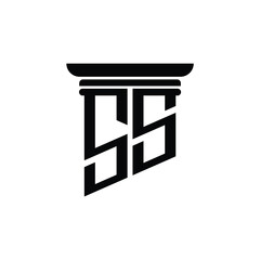 SS monogram logo design letter text name symbol monochrome logotype alphabet character simple logo