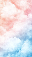 Fototapeta premium Pastel Cloudscape: A Dreamy Sky Painting - Phone Wallpaper