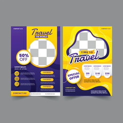 Traveling Flyer Template Design,  Digital Travel Design , 