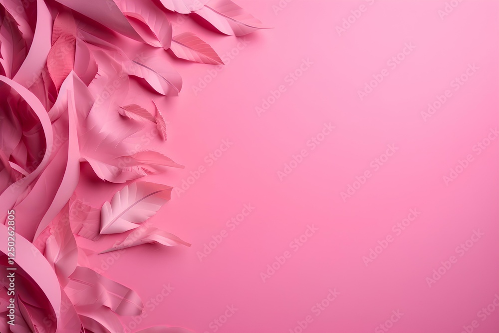 Wall mural pink rose petals