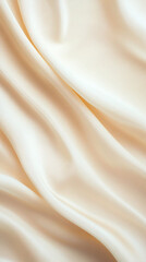 Obraz premium Creamy Satin Fabric Texture - Elegant Background - Phone Wallpaper