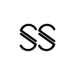 SS monogram logo design letter text name symbol monochrome logotype alphabet character simple logo