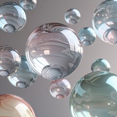 abstract background with bubbles