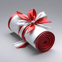 gift box with red ribbon