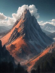 Golden Valley and Towering Mountain