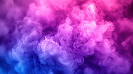Fototapeta premium This captivating abstract background features colorful swirls of smoke in vibrant pink and purple tones, creating a dreamy and ethereal atmosphere