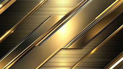 Obraz premium Elegant Abstract Gold Lines on Metallic Background for Modern Design