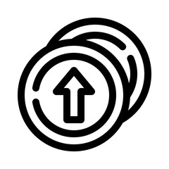 Arrow Circling Upward line icon