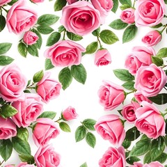 Naklejka premium seamless pattern with roses