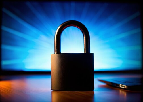 Secure HTTPS Website SSL Encryption: Silhouette of Padlock & Browser Showing Secure vs. Insecure Connections