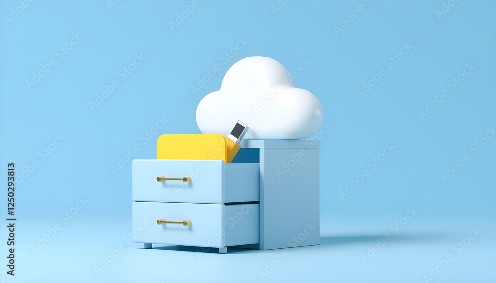 Poster unlocking the cloud: digital storage in action