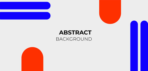 geometric memphis design with blue red background colors