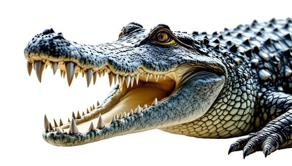 Obraz premium Close-up of an Alligator's Head and Jaws