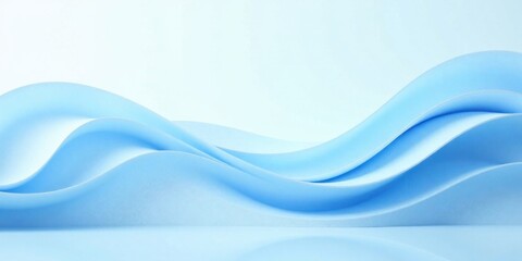 Serene Blue Abstract Waves A Soft, Gentle, and Calming Background Image for Design Projects