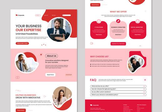 Business Landing Page Design Template