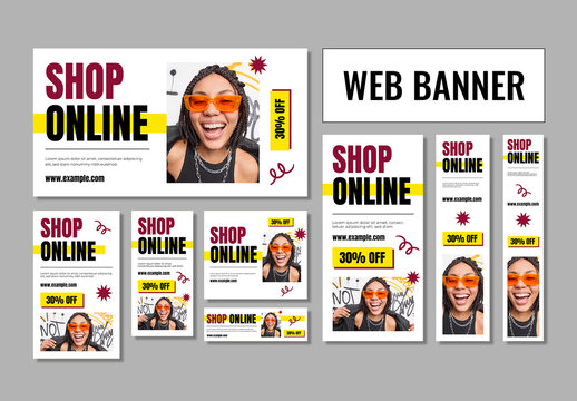 Online Shopping Banner Template