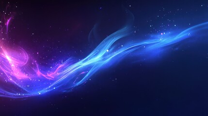 Fototapeta premium Nebula Stream: Abstract Cosmic Energy Flow in Deep Space Artwork