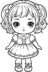 Fototapeta premium little girl in a dress