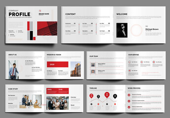Company Profile Landscape Layout