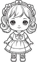 Fototapeta premium little girl in a dress