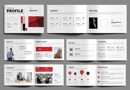 Company Profile Landscape Layout