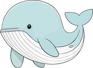 Obraz premium fish cartoon sea animal dolphin
