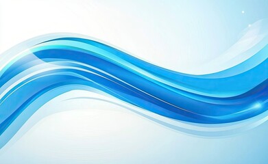 Naklejka premium Abstract Blue Waves Background, Graphic Design, Use for Website or Presentation