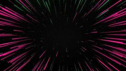 Stunning raspberry pink and neon green light gradients on a black HDR backdrop.
